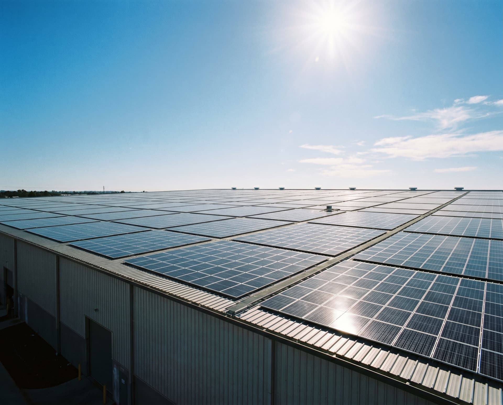 Energia solar empresarial instalada pela SolCenter no RS
